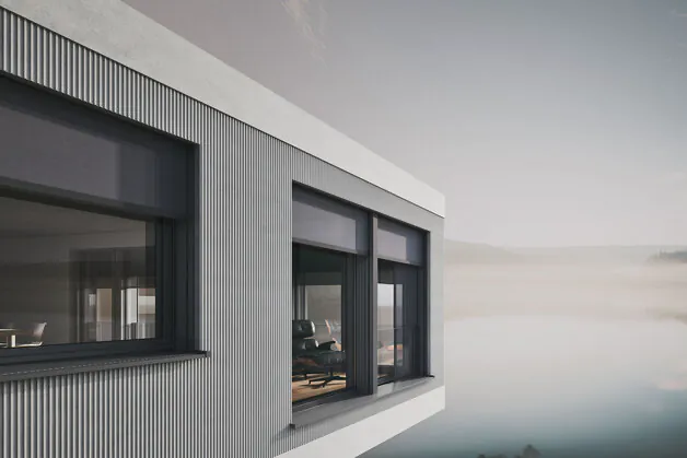 Hochwertige Aluminiumfenster für stilvolle Wohnhäuser mit modernem Charakter